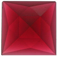 Jewel 25mm Square Faceted - Gold-Pink