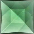 Jewel 25mm Square Faceted - Sea Green