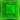Jewel 25mm Square Faceted - Green