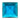 Jewel 25mm Square Faceted - Turquoise
