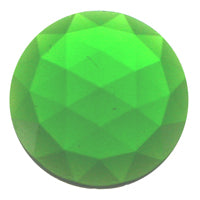 Jewel 25mm Round Faceted - Green
