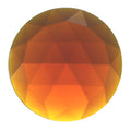 Jewel 25mm Round Faceted - Dark Amber