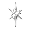 3D Beveled Star Cluster