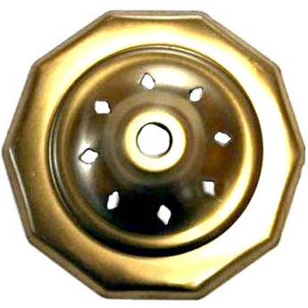 3'' Ten Sided Perforated Stamped Brass Vase Cap