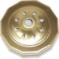 3'' Twelve Sided Stamped Brass Vase Cap