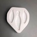 Feather Trio Frit Cast Mold - 5 x 4.5 in. by Creative Paradise