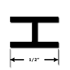 1/2'' H Flat Lead - 6 ft.