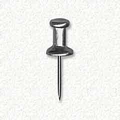 Aluminum Push Pins - 1/2 in. (Box of 25)