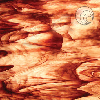 Spectrum Sierra Red Pearl Opal 96COE 12"x12" - Stained Glass