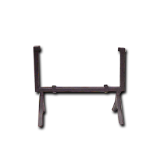8" Square Black Metal Art Stand