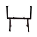 10" Square Black Metal Art Stand