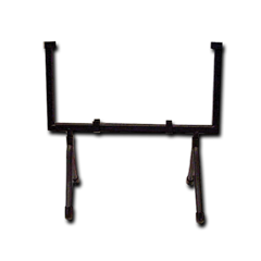 10" Square Black Metal Art Stand
