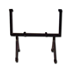 12" Square Black Metal Art Stand
