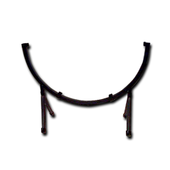 12" Round Black Metal Art Stand