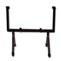 14" Square Black Metal Art Stand