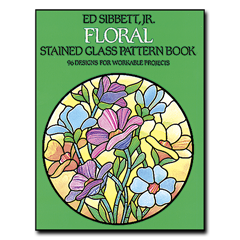 Floral Stained Glass Pattern Book