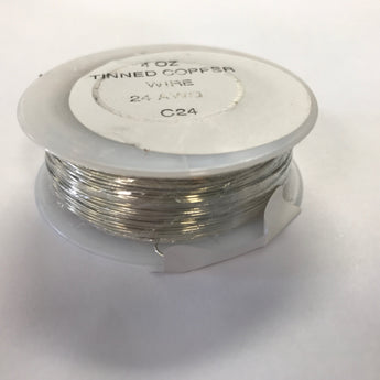 24 Gauge Tinned Wire - 4 oz. 198 ft