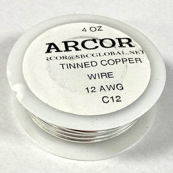 12 Gauge Tinned Wire - 4 oz. 12 ft