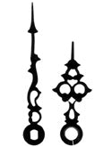 Small Clock Hands Black
