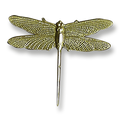 Brass Dragonfly Decoration Straight Tail