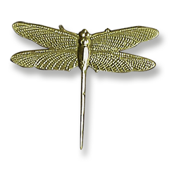 Brass Dragonfly Decoration Straight Tail