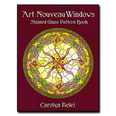 Art Nouveau Windows Stained Glass Pattern Book