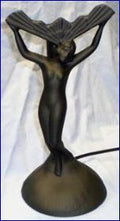 Art Deco Fan Lady Base