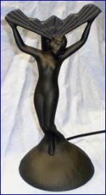 Art Deco Fan Lady Base