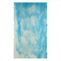 Bullseye Cream Opal/Lt Aqua Blue Fusible 90 COE