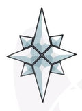 Flat Star Bevel Cluster, 5" x 7", Clear
