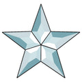 5 Point Star Bevel, 6'' diameter