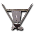 South Beach V-Frame Antique Brass