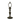 18-1/2" Nouveau Lamp Base (11" Base + 7.5" Harp)