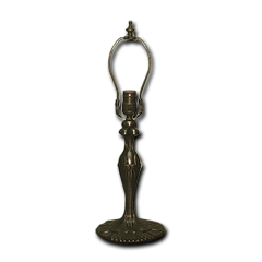 18-1/2" Nouveau Lamp Base (11" Base + 7.5" Harp)