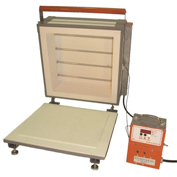 Jen-Ken 16'' Square Pro-Fusion Kiln with 3-Button Controller, 120V, 16"x16"x5"; controller ships...