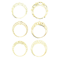 Angel Halo Filigree/30mm Set of 6