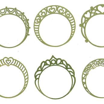 Angel Halo Filigree/35mm Set of 6
