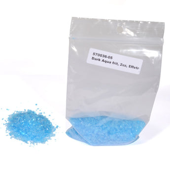 Aqua Dark Glass Frit, 104 COE, 2 oz pkg