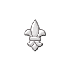 Bevel Cluster - Fleur-de-lis; 7 pcs; 6-3/8" X 7-3/4"