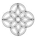 Bevel Cluster 15" x 15" (381 x 381mm) 17 pieces.