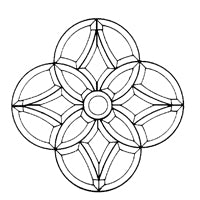 Bevel Cluster 15" x 15" (381 x 381mm) 17 pieces.