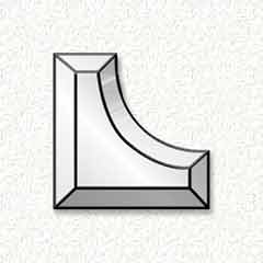 2''x2''x1'' Round Corners-4 pcs.
