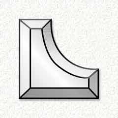 3''x3''x1.5'' Round Corners-Set/4