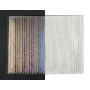 Bullseye Clear Reeded Iridescent 90COE