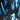 Bullseye Clear / Aventurine Blue Streaky Double Roll 90COE
