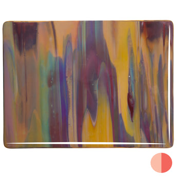 Bullseye Yellow Opal/Dark Red Streaky 90COE