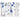 Bullseye Blue/White Confetti Cath 90COE