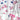 Bullseye Pink/Blue/Wht Cath.Confetti 90COE