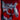 Bullseye Deep Red/White/ Black Opalescent Graffiti Fusible 90 COE