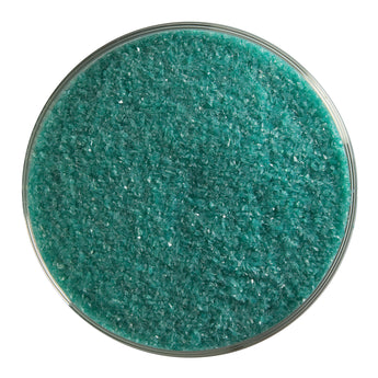 Bullseye Frit, Teal Green - Opalescent (fine) - 4oz